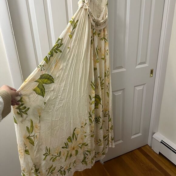 Farm Rio x Anthropologie V-Neck Floral Chiffon Maxi Dress - Picture 6 of 11